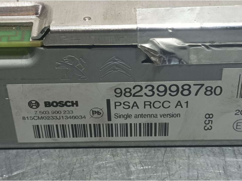 Recambio de sistema audio / radio para citroën c4 cactus live referencia OEM IAM 9823998780 7503900233 BOSCH