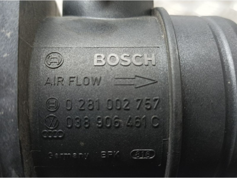 Recambio de caudalimetro para seat toledo (1m2) select referencia OEM IAM 038906461C 0281002757 BOSCH