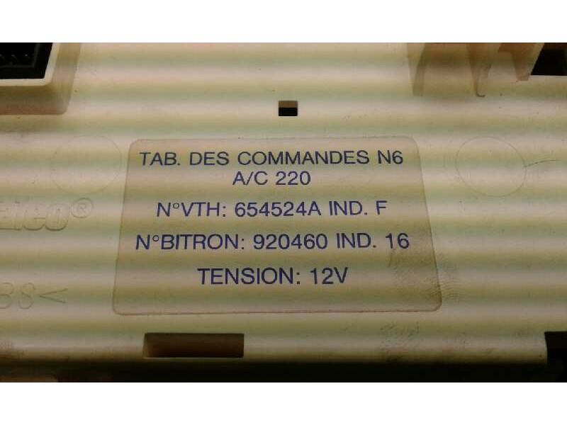 Recambio de mando climatizador para citroën xsara berlina 1.9 d sx referencia OEM IAM  1000000763416 