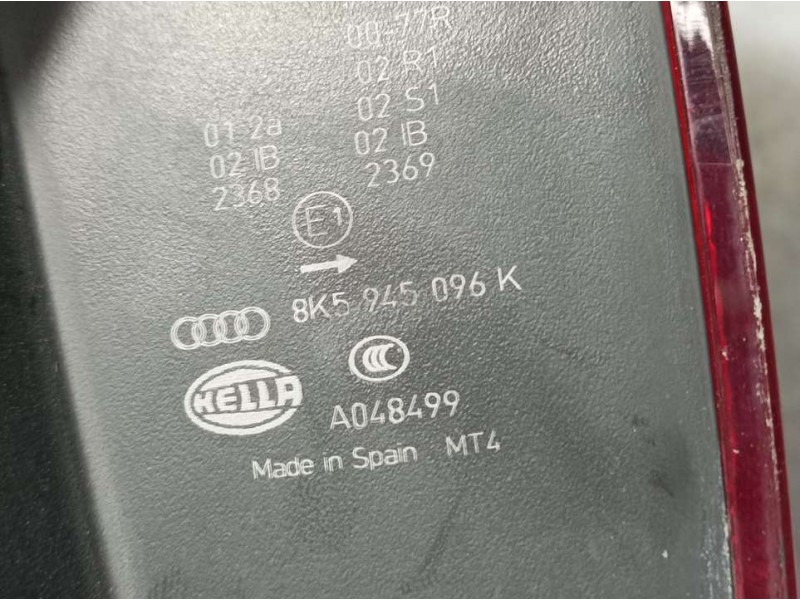 Recambio de piloto trasero derecho para audi a4 ber. (b8) e referencia OEM IAM 8K5945096K  EXTERIOR