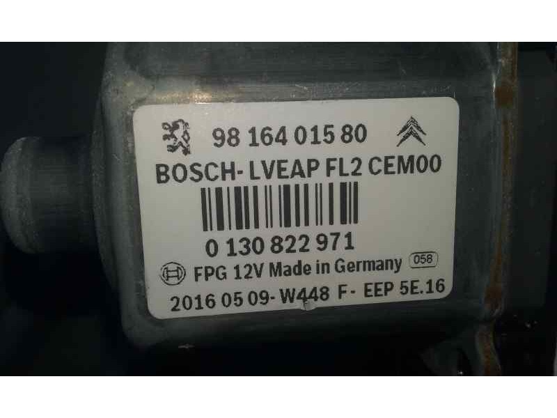 Recambio de elevalunas trasero izquierdo para peugeot 2008 (--.2013) allure referencia OEM IAM 9816401580 6 PINS ELECTRICO