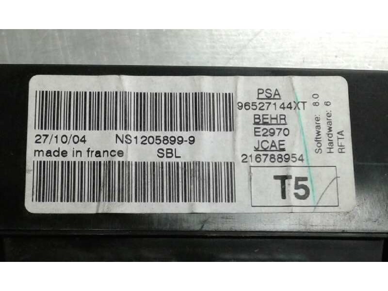 Recambio de mando climatizador para peugeot 307 (s1) 2.0 hdi cat referencia OEM IAM E2970 1000000766158 96527144XT