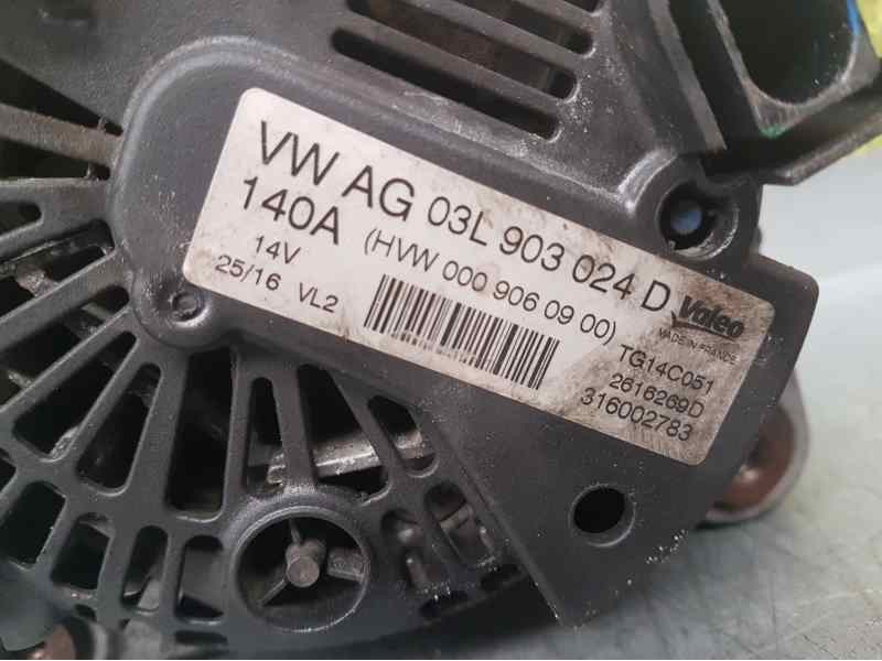 Recambio de alternador para volkswagen crafter caja cerrada caja cerrada 35, batalla mediana referencia OEM IAM 03L9033024D TG14