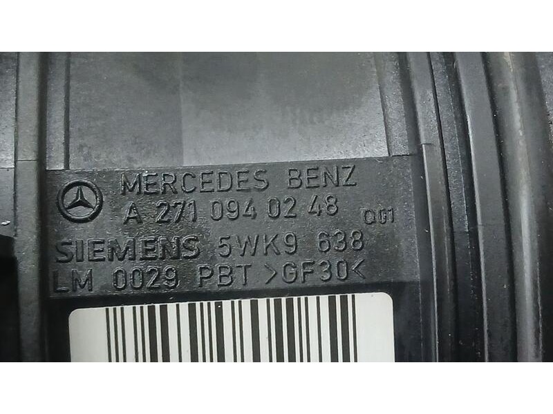 Recambio de caudalimetro para mercedes-benz clase slk (w171) roadster slk 200 kompresor referencia OEM IAM A2710940248 SIEMENS 5