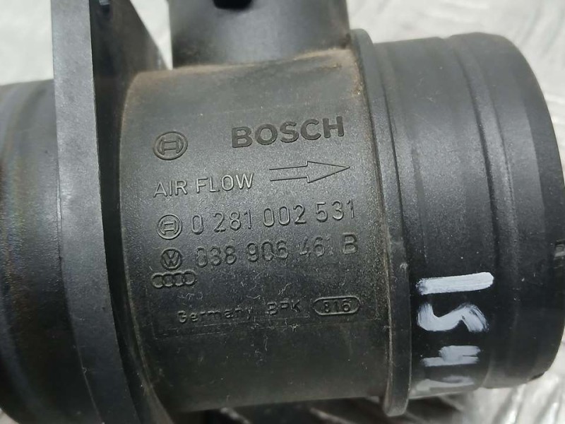 Recambio de caudalimetro para skoda octavia berlina (1z3) active referencia OEM IAM 038906461B 0281002531 BOSCH