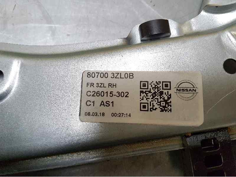 Recambio de elevalunas delantero derecho para nissan pulsar (c13) tekna referencia OEM IAM 807003ZL0B C26015302 ELECTRICO-2 PINS