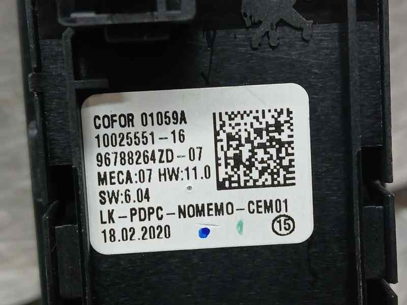 Recambio de mando elevalunas delantero izquierdo para peugeot 2008 (p1) allure referencia OEM IAM 96788264ZD 10025551 C/ MANDO R