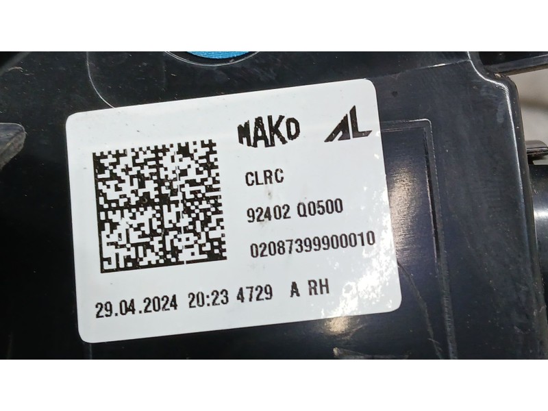 Recambio de piloto trasero derecho para hyundai bayon (bc3) 1.2 mpi referencia OEM IAM 92402Q0500  