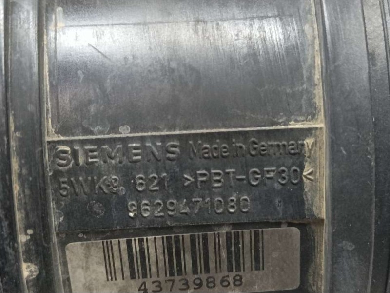 Recambio de caudalimetro para citroën berlingo 1.9 d multispace referencia OEM IAM 9629471080 5WK9621 SIEMENS