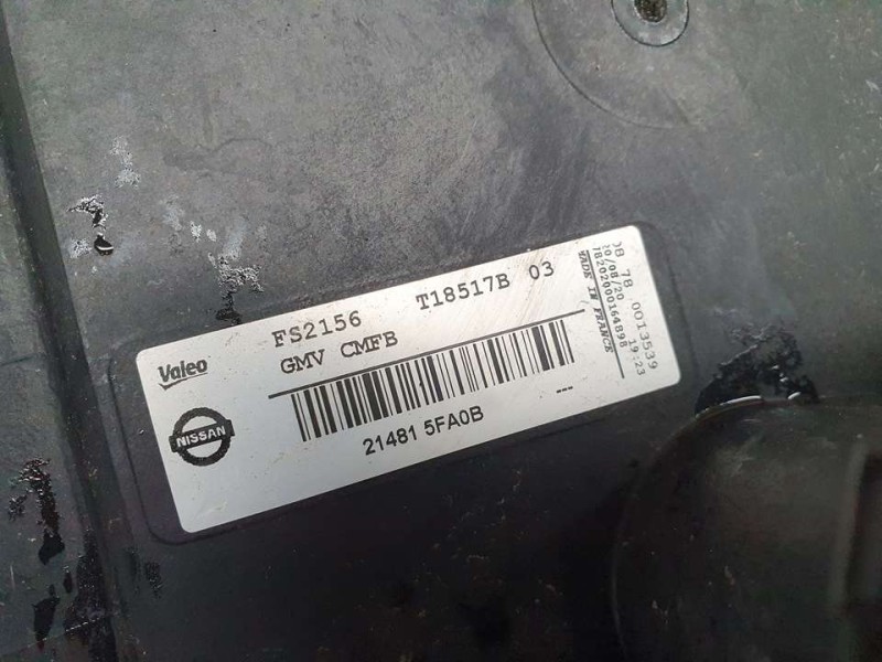 Recambio de electroventilador para nissan micra v (k14) n-sport referencia OEM IAM 214815FA0B T18517B VALEO