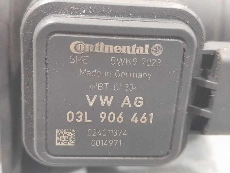 Recambio de caudalimetro para volkswagen golf vi (5k1) 1.6 tdi referencia OEM IAM 03L906461 5WK97023 CONTINENTAL