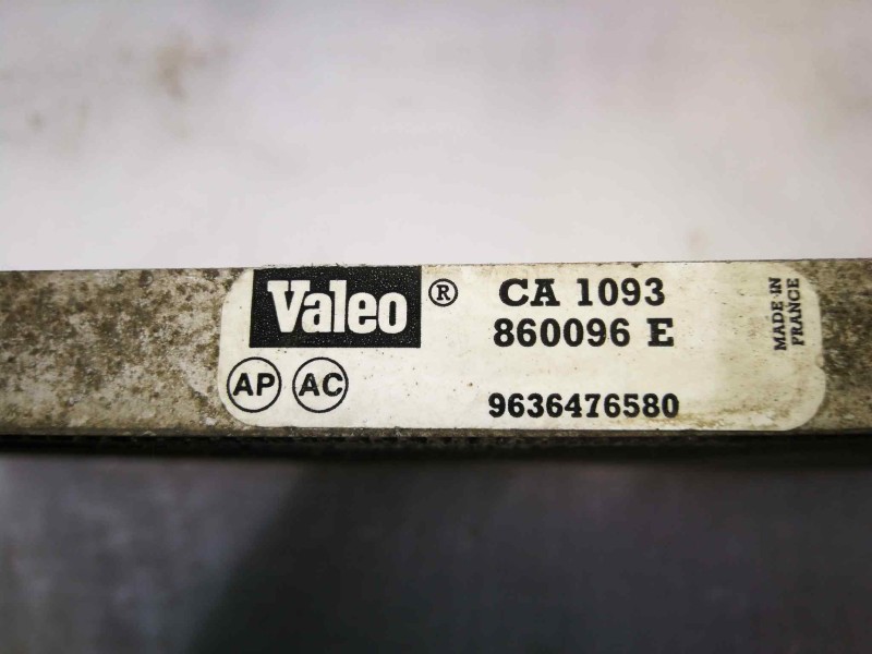 Recambio de condensador / radiador aire acondicionado para citroën berlingo 1.9 diesel referencia OEM IAM 9636476580 CA1093 VALE