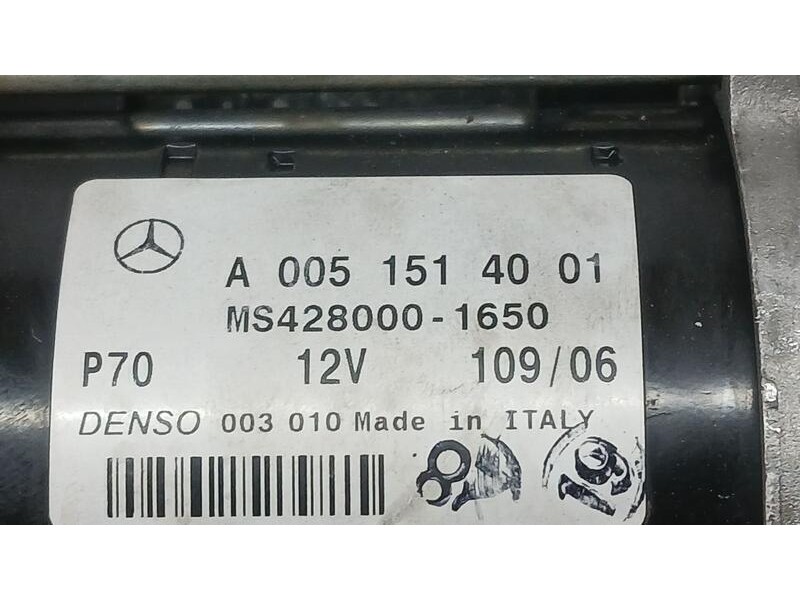 Recambio de motor arranque para mercedes-benz clase slk (w171) roadster slk 200 kompresor referencia OEM IAM A0051514001 DENSO 4