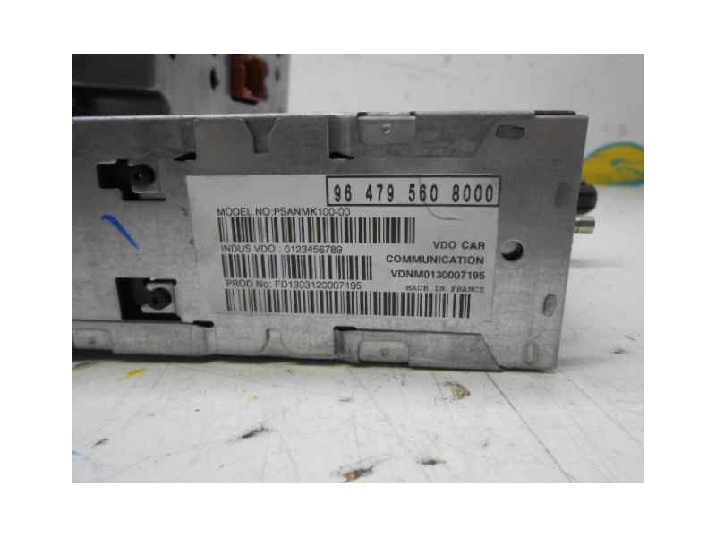 Recambio de sistema navegacion gps para peugeot 607 (s1) pack referencia OEM IAM 964795608000 0123456789 VDO