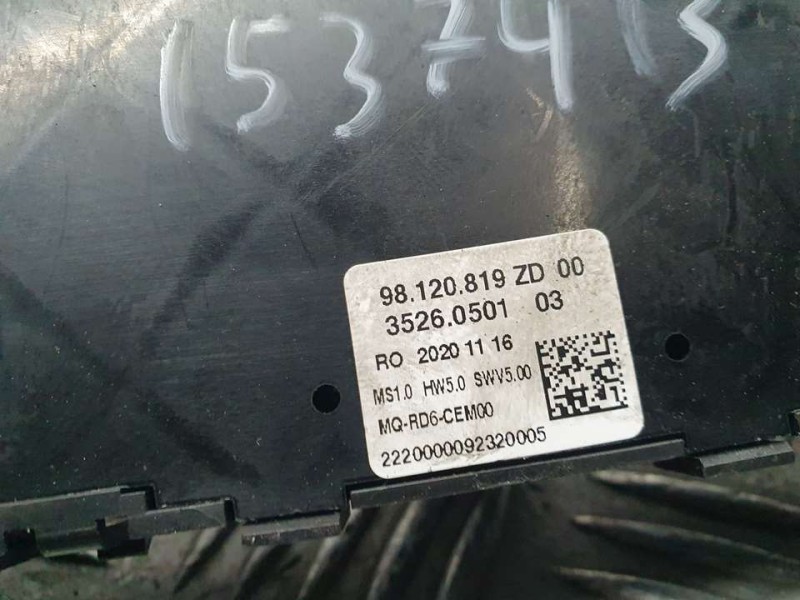 Recambio de mando radio para citroën jumpy furgon control m referencia OEM IAM 98120819ZD 35260501 