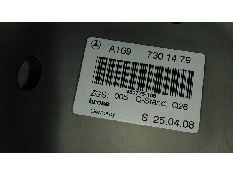 Recambio de elevalunas trasero derecho para mercedes-benz clase a (w169) a 150 (169.031) referencia OEM IAM A1697301479 6 PINS E