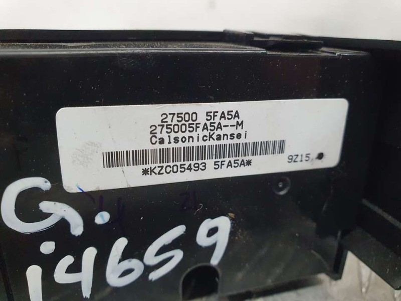 Recambio de mando climatizador para nissan micra v (k14) n-sport referencia OEM IAM 275005FA5A 275005FA5AM 