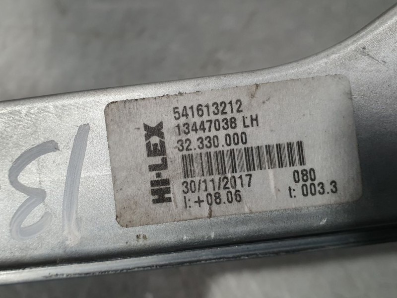 Recambio de elevalunas delantero izquierdo para opel corsa e edition referencia OEM IAM 13447038 541613212 HILEX ELECTRICO 6 PIN