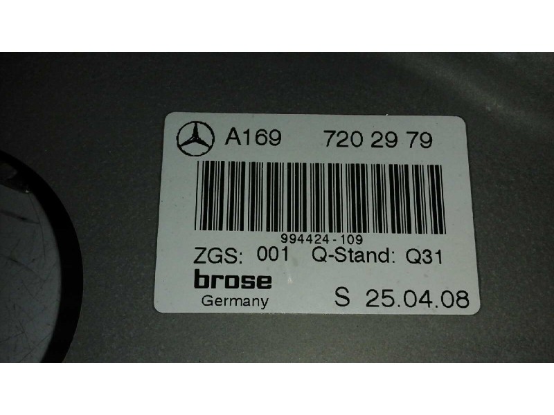 Recambio de elevalunas delantero izquierdo para mercedes-benz clase a (w169) a 150 (169.031) referencia OEM IAM A1697202979 6 PI