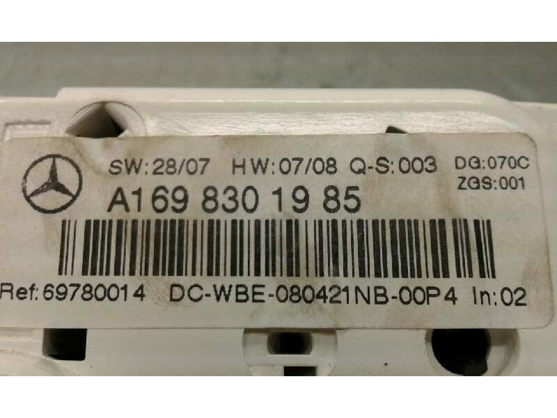 Recambio de mando climatizador para mercedes-benz clase a (w169) a 150 (169.031) referencia OEM IAM A1698301985 1000002534250 A1