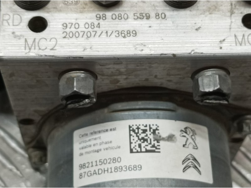 Recambio de abs para citroën jumpy furgon control m referencia OEM IAM 9808055980 970084 
