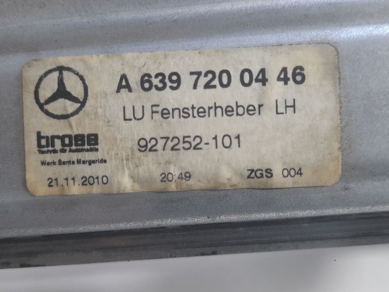 Recambio de elevalunas delantero izquierdo para mercedes-benz vito / mixto furgoneta (w639) 110 cdi (639.601, 639.603, 639.605) 