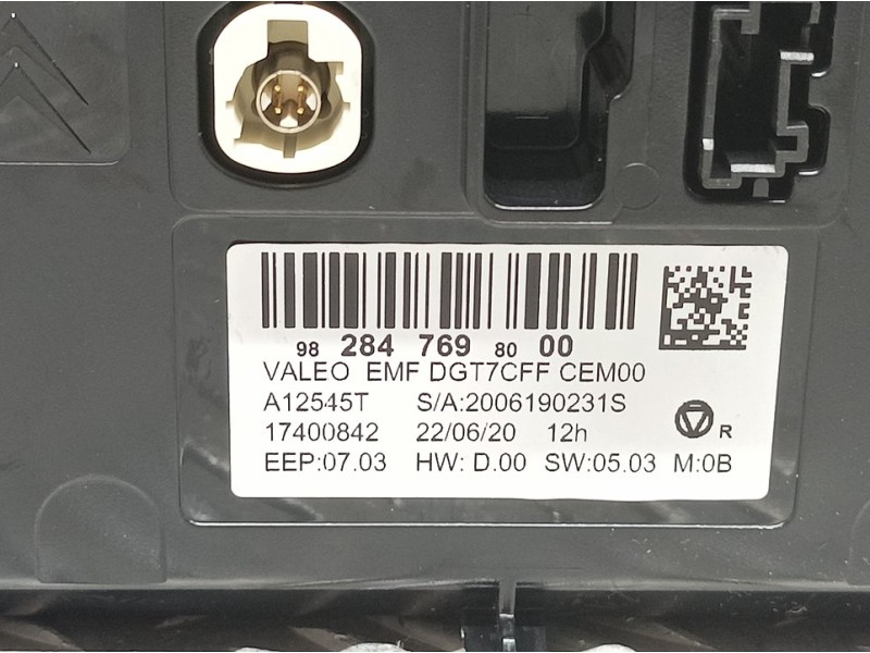 Recambio de sistema navegacion gps para peugeot 308 active bussines referencia OEM IAM 9828476980  VALEO