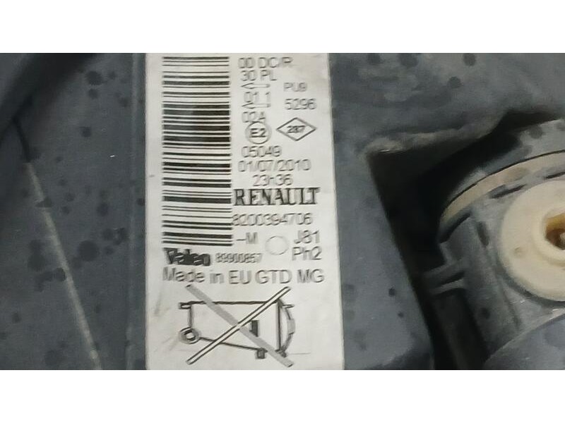 Recambio de faro izquierdo para renault espace iv (jk0) emotion referencia OEM IAM 8200394706 XENON, PULIR VALEO 89900857
