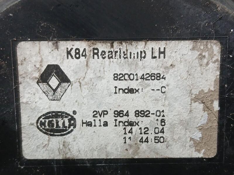 Recambio de piloto trasero izquierdo para renault megane ii familiar dynamique confort referencia OEM IAM 8200142684 ROZADO 