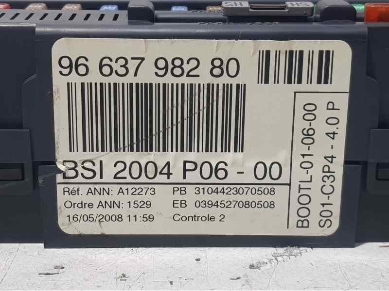 Recambio de centralita cuadro para peugeot 207 confort referencia OEM IAM 9663798280  