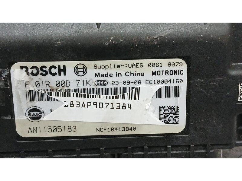 Recambio de centralita motor uce para mg zs 1.5 vti referencia OEM IAM AN11505183 BOSCH F01R00DZ1K