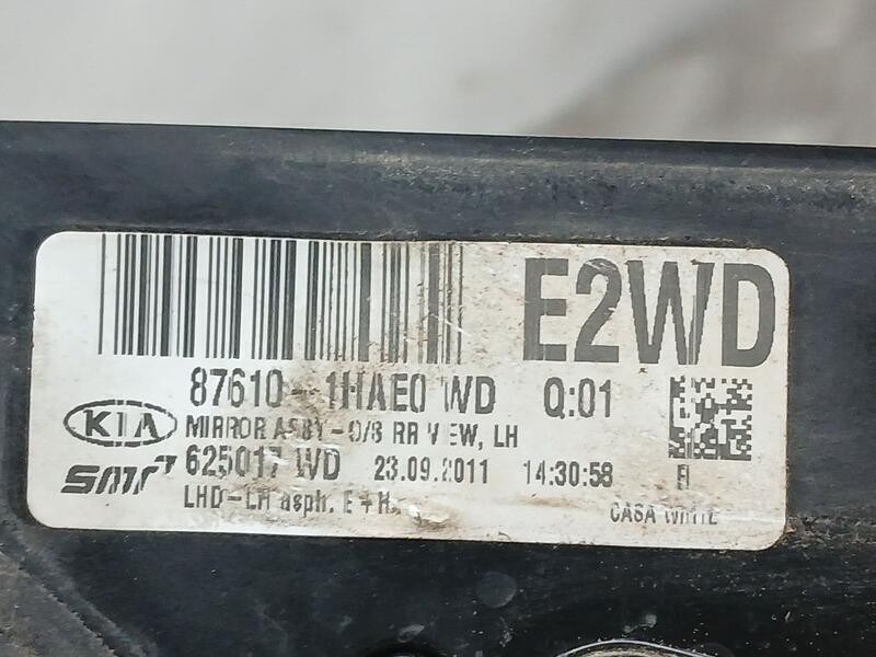 Recambio de retrovisor izquierdo para kia cee´d drive referencia OEM IAM 876101HAE0 1ELECTRICO 5 PINS 