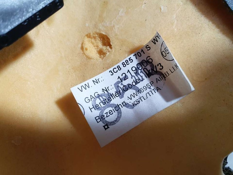 Recambio de airbag lateral trasero izquierdo para volkswagen passat cc (357) básico referencia OEM IAM 3C8885701S  