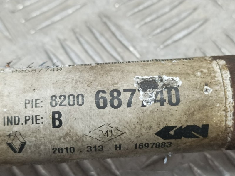 Recambio de transmision delantera derecha para renault kangoo furgón maxi 5p grand comfort referencia OEM IAM 8200687740  