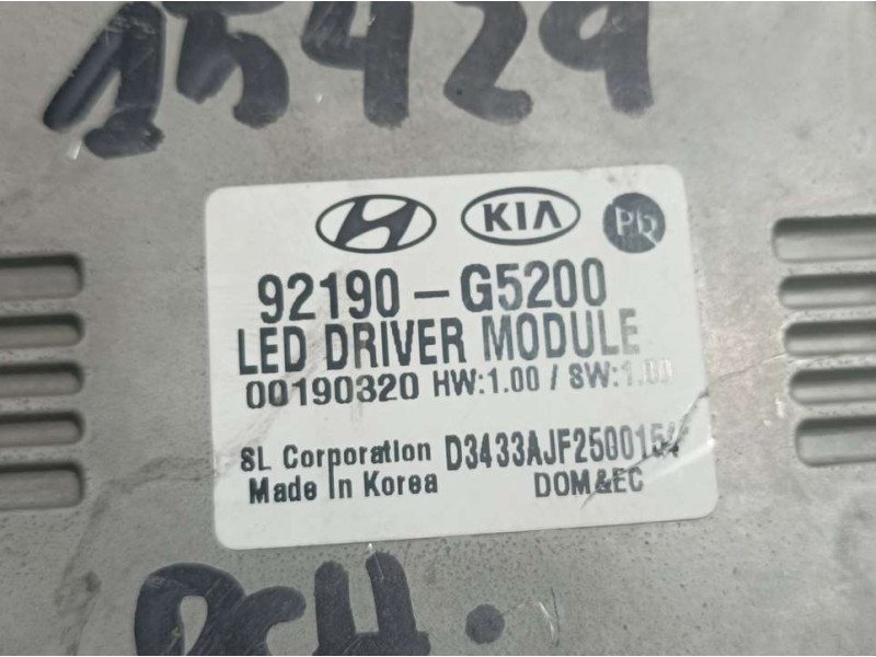 Recambio de centralita faro para kia niro concept referencia OEM IAM 92190G5200 00190320 