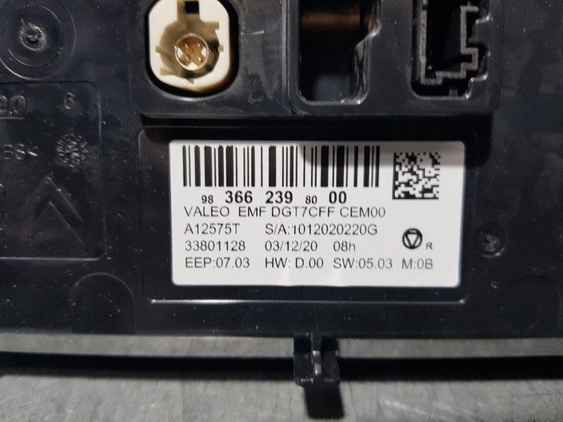 Recambio de pantalla multifuncion para peugeot 208 (p2) active referencia OEM IAM 9836623980 33801128 VALEO