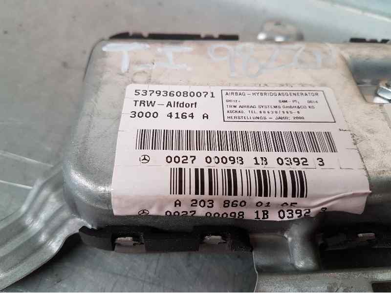 Recambio de airbag lateral trasero izquierdo para mercedes-benz clase c (w203) berlina 320 (203.064) referencia OEM IAM A2038600