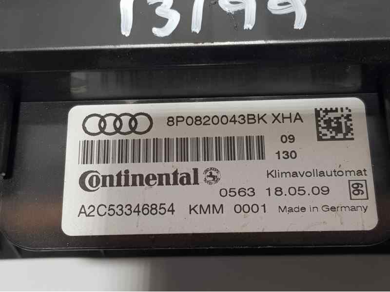 Recambio de mando climatizador para audi a3 sportback (8p) 2.0 tdi ambiente referencia OEM IAM 8P0820043BK XHA A2C53346854 CONTI