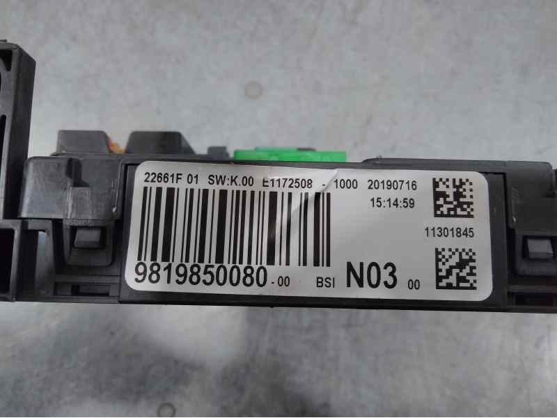 Recambio de caja reles / fusibles para peugeot 2008 (--.2013) 1.5 blue hdi referencia OEM IAM 9819850080  