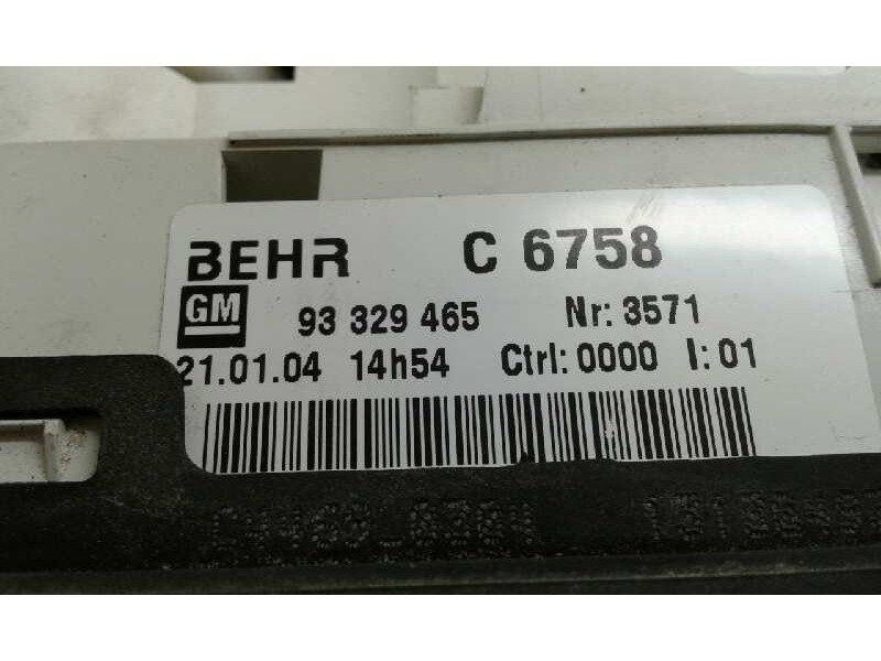Recambio de mando calefaccion / aire acondicionado para opel meriva 1.7 16v cdti cat referencia OEM IAM C6758 1000000796421 BEHR