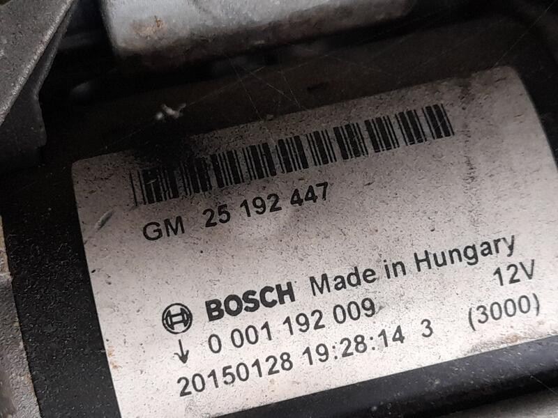 Recambio de motor arranque para opel meriva b monospace (s10) 1.4 (75) referencia OEM IAM 25192447 BOSCH 0001192009 