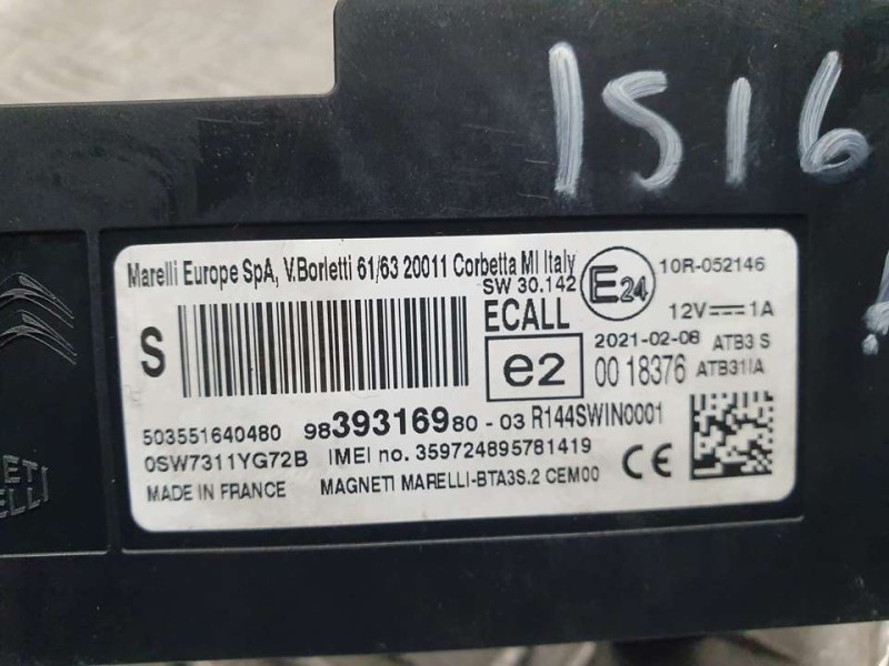 Recambio de modulo electronico para peugeot 5008 gt line 1.5 hdi 130 cv referencia OEM IAM 9839316980  