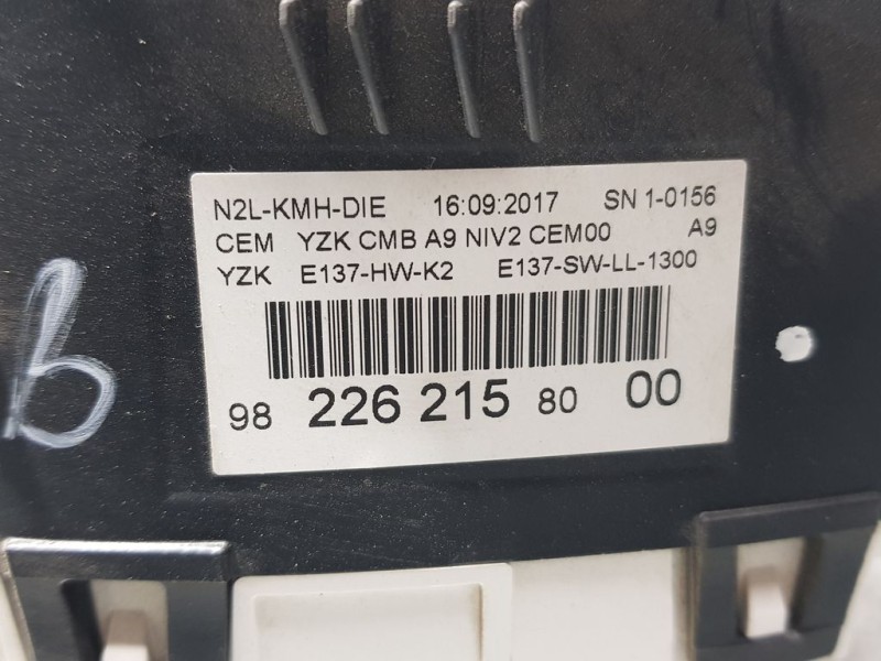 Recambio de cuadro instrumentos para peugeot 2008 (--.2013) active referencia OEM IAM 982262158000  