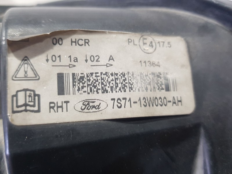 Recambio de faro derecho para ford mondeo iv (ba7) 1.8 tdci referencia OEM IAM 7S7113W030AYH  