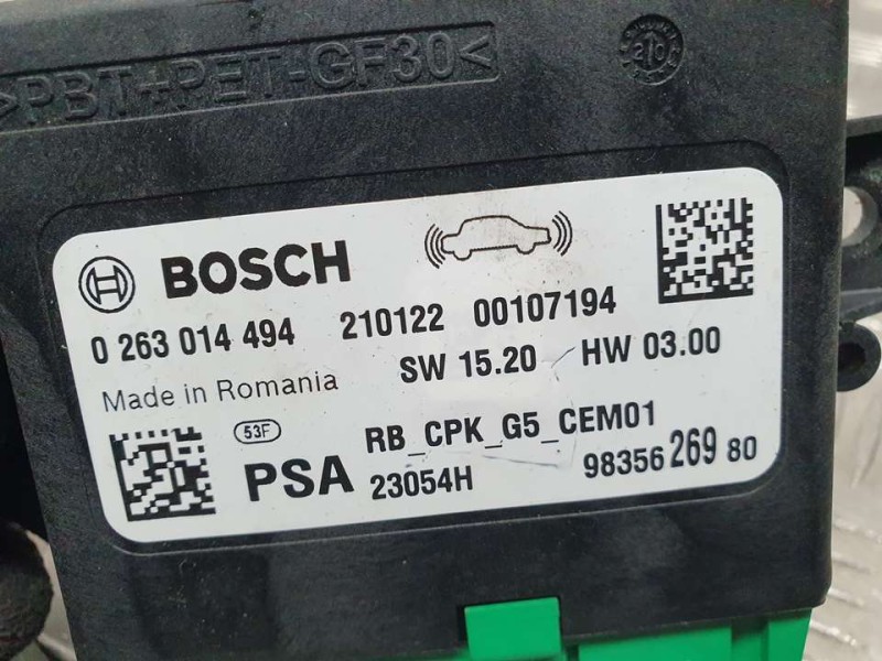 Recambio de modulo electronico para peugeot 5008 gt line 1.5 hdi 130 cv referencia OEM IAM 9835626980 0263014494 BOSCH