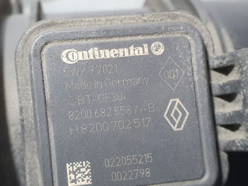 Recambio de caudalimetro para dacia dokker ambiance referencia OEM IAM 8200682558B 5WK97021 CONTINENTAL