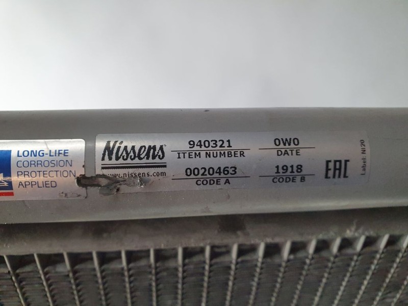 Recambio de condensador / radiador aire acondicionado para dacia dokker ambiance referencia OEM IAM 940321 940321 NISSENS