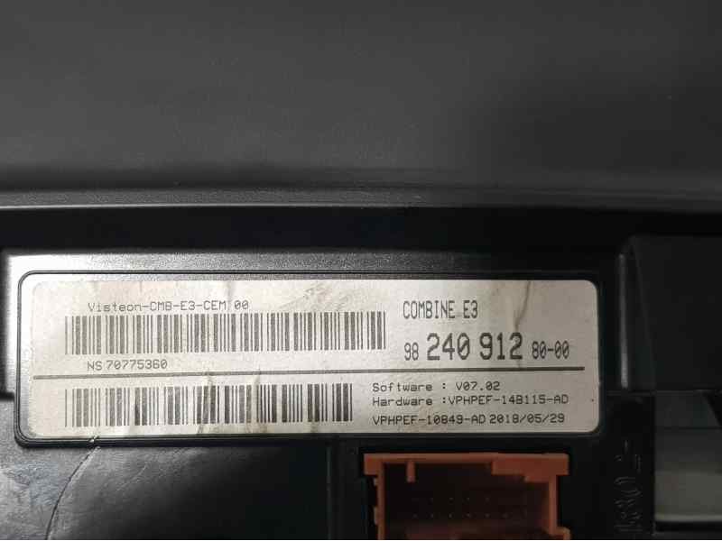 Recambio de cuadro instrumentos para citroën c4 cactus feel referencia OEM IAM 9824091280  CUADRO INSTRUMENTOS