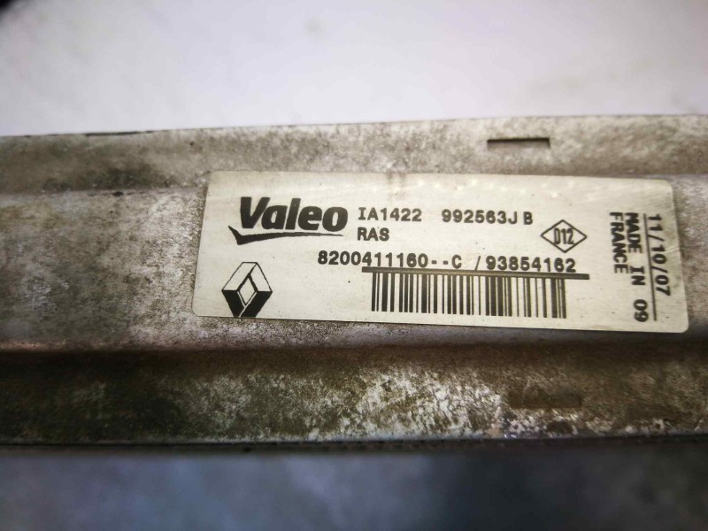 Recambio de intercooler para renault trafic caja cerrada (ab 4.01) 2.0 dci diesel cat referencia OEM IAM 8200411160 IA1422 VALEO