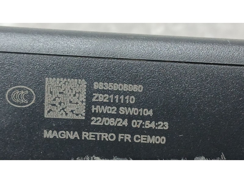 Recambio de espejo interior para citroën c4 iii (ba_, bb_, bc_) 1.2 puretech 130 (bahnsa, bahnsb) referencia OEM IAM 9835908980 